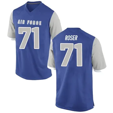 Marcus Roser Air Force Falcons Men's Royal Game Football College Jersey