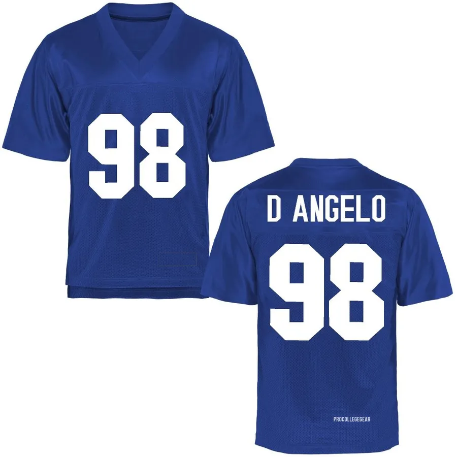 Rocco D'Angelo Air Force Falcons Youth Royal Blue Game Football College Jersey