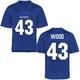 Travis Wood Air Force Falcons Men's Royal Blue Game Football College Jersey