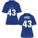 Travis Wood Air Force Falcons Women's Royal Blue Game Football College Jersey